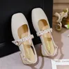 Tofflor Fashion Solid Color Sandals Women Baotou Medium Tjock Heel Gentle Belt Buckle Bekväma Single Shoes Women's 231207