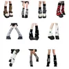 Women Socks Women's Leg Warmer Knitted Flared Sleeve Winter Students Girls JK Foot Cover Wholesale