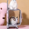 Gato portador de cão e mochila universal para polia cesta de carro puxar haste carrinho animais gaiola multi-modo