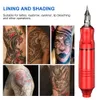 Tatueringsvapen Kit Komplett tatueringsmaskinpaket Rotary Pen Set för nybörjare Mini Tattoo Strömförsörjning Tattoo Ink Set med 10pc -patronnål 231207