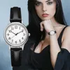 Relógios de pulso Japão Movimento Mulheres Quartz Fine Watch 2023 Moda Fácil de Ler Numerais Árabes Simples-Dial Womens Relógios Montre Femme