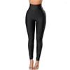 Women's Pants Winter Women Fashion Casual Black High-waisted Solid Color Slim-fit Exercise Yoga Daily Street Trend Tight Leggings