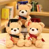 Plyschdockor 23 28 cm söt björn leksak fylld mjuk kawaii teddy djur examen gåvor för pojkar flickor student 231207