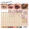 Eye Shadow/Liner Combination Color Eye Shadow Pencil Set Long-lasting Eye Shadow Pen Sharpening With Pencil Sharpener Eye Shadow Stick Lying Silkworm Pen 231207