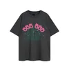 남자 티셔츠 디자이너 여름 짧은 슬리브 Tshirt 갤러리 티 테인 남녀 남자 편지 럭셔리 패션 브랜드 기본 이중 원사 순수면 티셔츠 남성과 여자 크기 S-XL