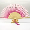 Decorative Figurines Folding Fan Bamboo Antique Chinese Wind Small Gift Wedding For Guest Hand Decoration Crafts Home