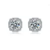 Yilun usine personnalisée 925 en argent Sterling Moissanite boucles d'oreilles Oem luxe pas cher femmes