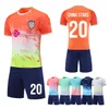 Andra idrottsartiklar Män Fotboll Uniform Kids Soccer Jerseys Sport Kits Shirt Child Tracksuits Sportwear Clothes for Children bär 231206