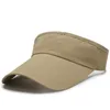 Al0lulu med logotypen Hollow Top Hat Sun Visor toppade Cap Herr- och kvinnors sportsolhatt