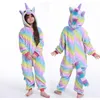 Pyjamas d'hiver Noël enfant licorne pyjamas stitch panda grenouillère pyjamas pour garçons filles animaux vêtements de nuit pyjamas enfants pijama 231202