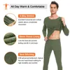 Men's Thermal Underwear Men's Thermal Underwear Set Warm Long Sleeves Long Johns Set Men Thermal Base Fleece Lined Tops Bottoms for Cold Winter 231206