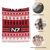 Шарфы, женский шарф с кисточками, прозрачный Mass Effect, рождественский дизайн, большая супермягкая шаль, N7, подарки, пашмина