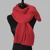 Lenços cachecol quente grosso imitação cashmere feminino inverno macio pescoço proteção à prova de vento decorativo senhora xale extra longo