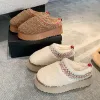 Women Uggit Designer Kapcieczki wełna wełna sherpa fuzzy tasman slipper australia ultra mini platforma butów snow botie aaaa