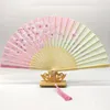 Decorative Figurines Folding Fan Bamboo Antique Chinese Wind Small Gift Wedding For Guest Hand Decoration Crafts Home