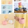 Mugs Aron Ceramic Mug Matte Northern European Coffee Milk Latte Cup Tumbler Cups Creative Big Belly Drinkware Household Gift 210409 Dr Dhwmc