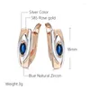 Baumelnde Ohrringe 2023, schlicht, zweifarbig, 585er-Rosévergoldung, koreanischer Ohrring, Schmuckzubehör für Frauen