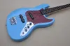 4 strängar Blue Electric Bass Guitar med 20 banden Rosewood Freboard anpassningsbar