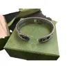 2023 Bracelets de charme de créateurs rétro G mode Ggs, bracelet polyvalent simple, cadeaux Ag16b