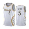 Dallas''Mavericks''Heren Tyrell Terry Luka Doncic Kristaps Porzingis Josh Green White''City''Edition''Goud zilver Jersey