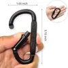 Carabiners 4pcs Carabiner مجموعة للبقاء على قيد الحياة في المخيم EDC في الهواء الطلق مقطع سبيكة الألومنيوم الكاريبينات التكتيكية Hook Karabiners 231206