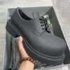 Paris micky grande cabeça derby sapatos 2023 inverno couro preto sapatos casuais homem sapatos de plataforma alta