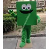 Volwassen maat groen boek mascotte kostuum cartoon thema personage carnaval unisex Halloween verjaardagsfeestje fancy outdoor outfit voor mannen vrouwen