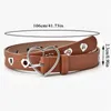 Belts Women PU Leather Belt High Quility Alloy Heart Pin Buckle Adjustable Love Holes Waist Ladies Dress Jeans Waistbands