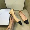 Buty projektantów wysokich obcasów Slingbacks Paris marka projektant czarny balet płaski buty na pikowany skórzany poślizg na balecze okrągłe palce damskie buty
