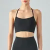 Yoga Outfit Femmes Sports Soutien-gorge Suspendu Cou Sexy T-Back Gilet Avec Coussin De Poitrine Gym Top De Fitness Push Up Tops D'entraînement