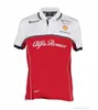 Camisetas masculinas ao ar livre 22 novo terno de corrida f1 zhou guanyu mesma camisa polo alfa romeo equipe manga curta verão masculino 0hko