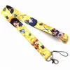 Porte-clés Demon Slayer Kimetsu No Yaiba, lanière de cou pour téléphone portable, Badge d'identification, Kamado Tanjirou