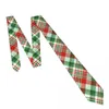 Bow Ties Tie For Men Formal Skinny Neckties Classic Men's Christmas Plaid Check Pattern Wedding Gentleman Narrow