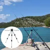 新しい釣りのアクセサリーアルミニウム合金テロスコピック5/7グルーブ釣り竿ホルダー折りたたみ可能な釣りスタンド韓国釣り用の海上釣りポールブラケット