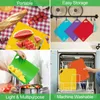 Blocos de corte Leeseph Tapetes de tábuas de plástico flexíveis 6 peças Tábuas de cortar coloridas antiderrapantes para ferramentas de cozinha com ícones de alimentos BPA grátis 231206