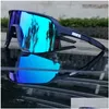 Outdoor Eyewear 100S3 New Windproof Eye Protection Goggles Motorcycle Mountain Bike Running Mountaineering Cycling Glasses T230420 Dro Dhnhm