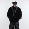 Men s Down Parkas IEFB jesienne zimowe futrzane futrzane kurtki skórzane anty -sobol gęstwy płaszcz mody męski bawełniany trend odzieży 9c3054 231206