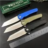 ProTech 5201 Malibu Manual Flipper Knife CPM-20CV Reverse Tanto Blade Aluminum Handles camping outdoor EDC tools 3407 920 BM knives