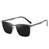 Sunglasses Glasses Men's Goggles Frame Metal Riding Driving Night Color Vision Changing