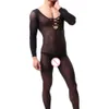 Men S Pama Sexy Bodystocking Summer Gay Open Crotch Bodysuit Nylon Jumpsuit Male Underwear Porno Lingerie Plus Size Man