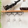 Ice Buckets And Coolers Wine Glasses Holder Bartender Stemware Hanging Rack Under Cabinet Organizer Glass Goblet Iron Bar Tool 231206