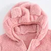 Daunenmantel, warm, innen, sowohl für Männer als auch für Frauen, Fleece, niedlicher Anti-Prise-Reißverschluss, Kinderpullover, Oberbekleidung