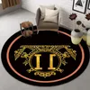 Custom Gold Coffee Table Carpet For Living Room Anti -Slip Kitchen Rug Home Bedroom Bedside Mat Doormat