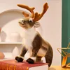 Christmas Decorations 1pc 16.54inch Christmas Reindeer Cute Plush Toy Very Suitable For Home Decoration Shopping Malls els Sofas 231207