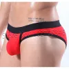 Men's Cotton Brief Hipster Underwear Penis Hole Pouch Cover Underpants Mini Bikinis Shorts