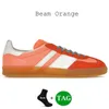 Nieuwe heren designerschoenen Gazelle Indoor Suede Sneakers Blue Fusion Gum Collegiate Green Bold Orange Dawn Peel WhiteSean Wotherspoon heren dames casual trainers