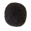 Pezzi di capelli umani di colore nero onda 10mm 8x10 parrucchino pieno di pizzo per uomini neri malesi vergini remy posticci afro-americani