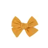 Bonito sólido linho arcos de cabelo clipes para meninas boutique hairpin barrettes headwear bowknot clipes crianças acessórios para o cabelo presente bj