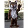 Adult size wild cat bobcat Mascot Costume Cartoon theme character Carnival Unisex Halloween Birthday Party Fancy Outdoor Outfit For Men Women