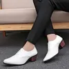 Dress Shoes WEH Men White Formal High Heels Oxfords Soft Mocassin Height Increase Driving Boat Homme Chaussure 231206